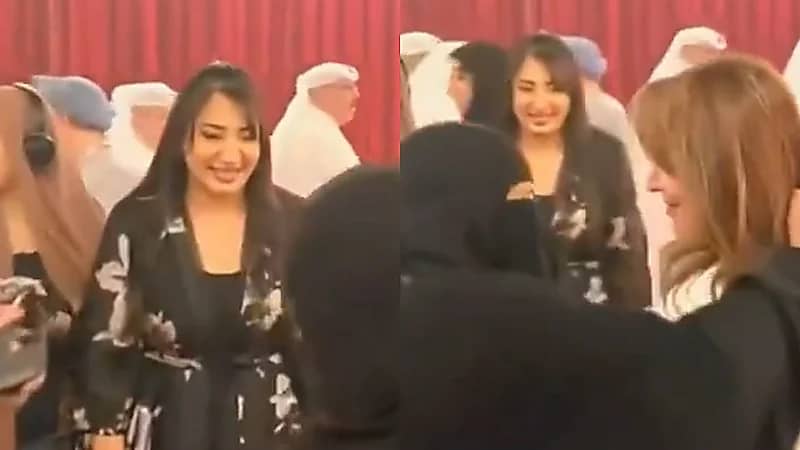 تواضع هدى حسين مع إحدى معجباتها يلفت الأنظار   .. فيديو