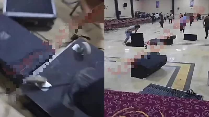 تفجير قاعة حفلات في إدلب السورية قبل ساعات من حفل موسيقي.. فيديو