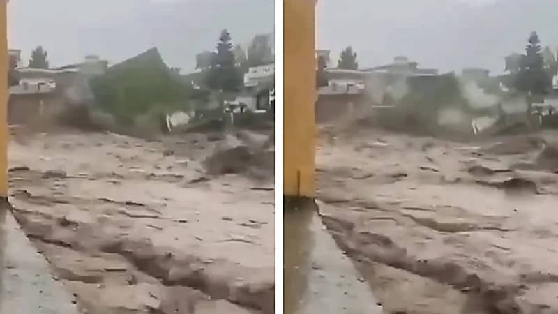 فيضانات مدمرة تجتاح شمال باكستان وتهدم المنازل وتقتل المئات .. فيديو