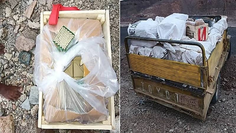 ضبط شحنة مواد متفجرة على متن 4 سيارات قبل وصولها للحوثيين
