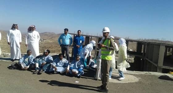 بالصور.. تنفيذ فرضية حريق داخل مستشفى القرى في الباحة