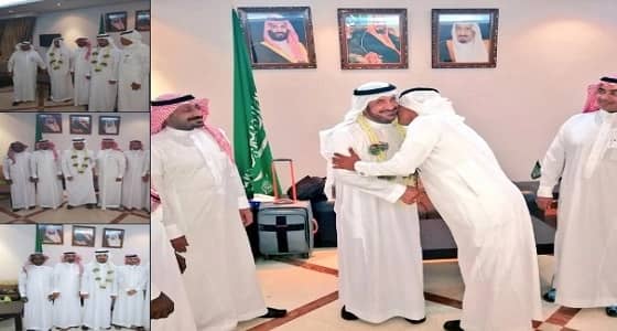 بالصور.. منسوبو أمانة جازان يودعون أمين المنطقة السابق