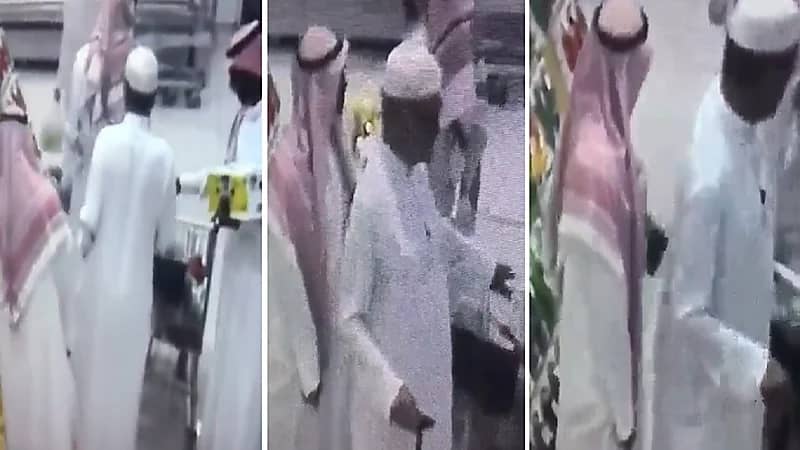 بالفيديو.. لحظة سرقة محفظة مسن داخل مركز تسوق