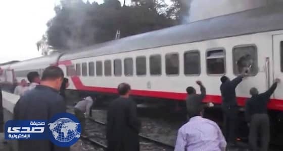اشتعال قطار في صعيد مصر بسبب ماس كهربائي