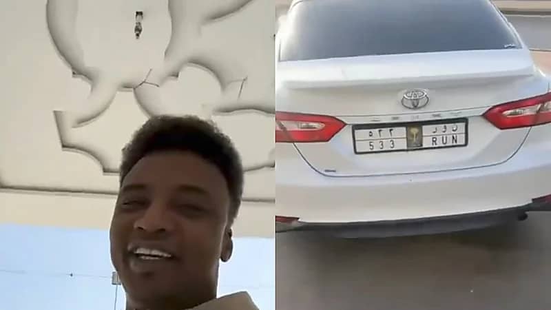 شاب يهدي محمد نور لوحة سيارة بحروف اسمه .. فيديو