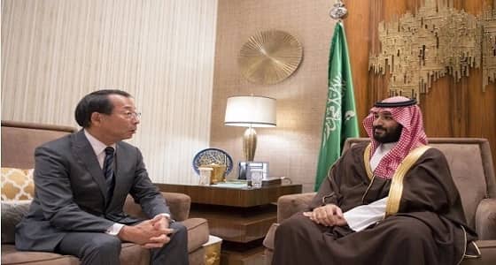 ولي العهد يلتقي سفير اليابان لدى المملكة