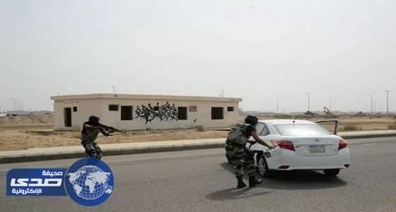 بالصور.. فرضية أمنية للتعامل مع عمل إرهابي بجازان