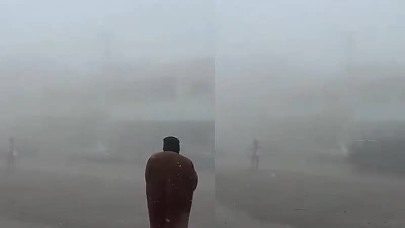 تساقط الثلوج على الطرقات جنوب الأردن .. فيديو