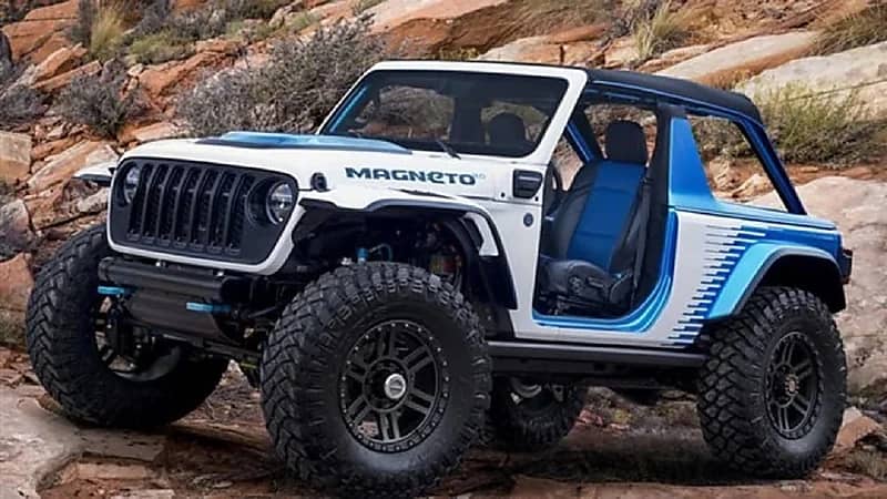 بالصور.. الكشف عن النسخة المطورة من جيب رانجلر ماجنيتو الكهربائية