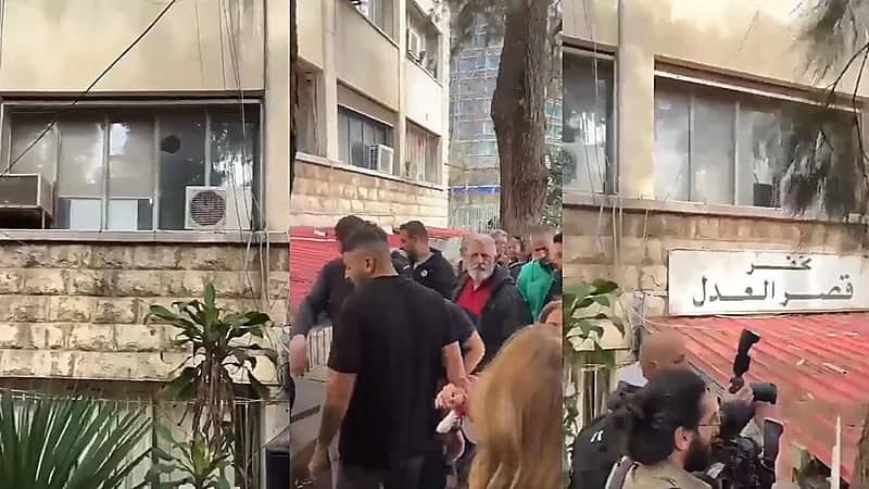 شاهد..أهالي ضحايا مرفأ بيروت يقتحمون قصر العدل