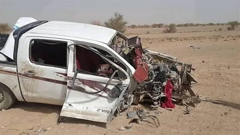 شاهد.. مصرع امرأة بانفجار لغم حوثي في الحديدة