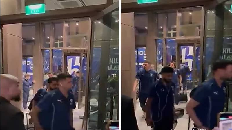 بعثة الهلال تصل لمقر إقامتها في جدة .. فيديو