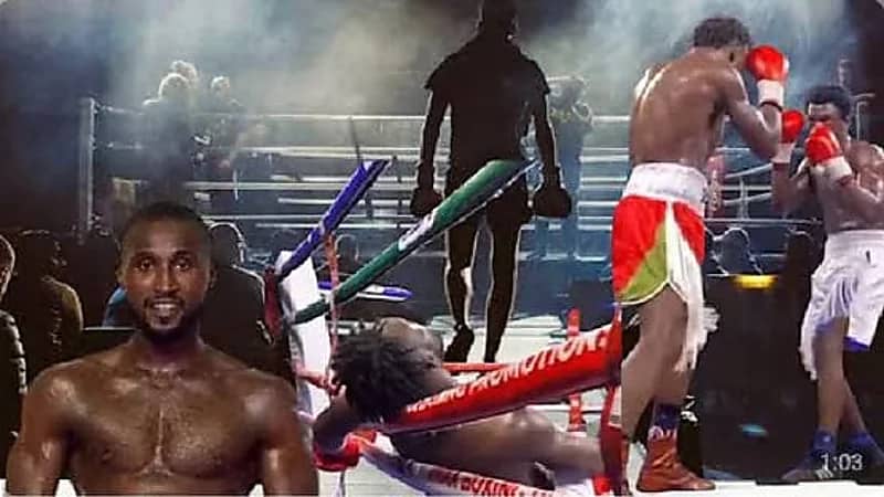 ملاكم ينهار دون ضربة ويفارق الحياة على الحلبة .. فيديو