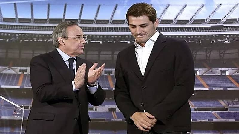 تسريب صوتي لرئيس ريال مدريد يهاجم خلاله كاسياس وراؤول