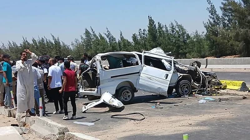 تصادم مروع بمصر يودي بحياة 9 أشخاص والسيسي يوجه بتحرك عاجل