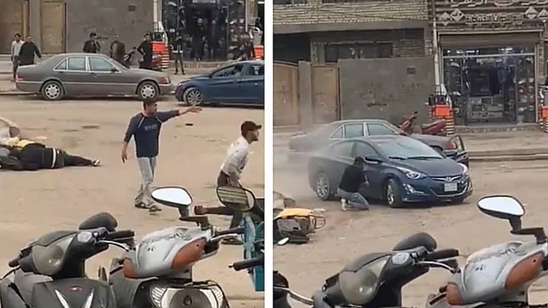 تبادل لإطلاق النار في وضح النهار داخل أحد أسواق بغداد .. فيديو