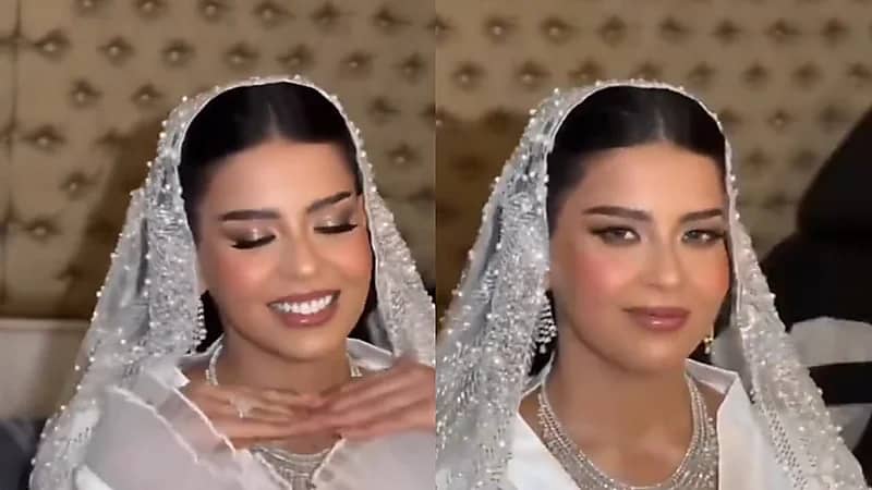 ابنة طلال مداح تخطف الأنظار في يوم زفافها.. فيديو