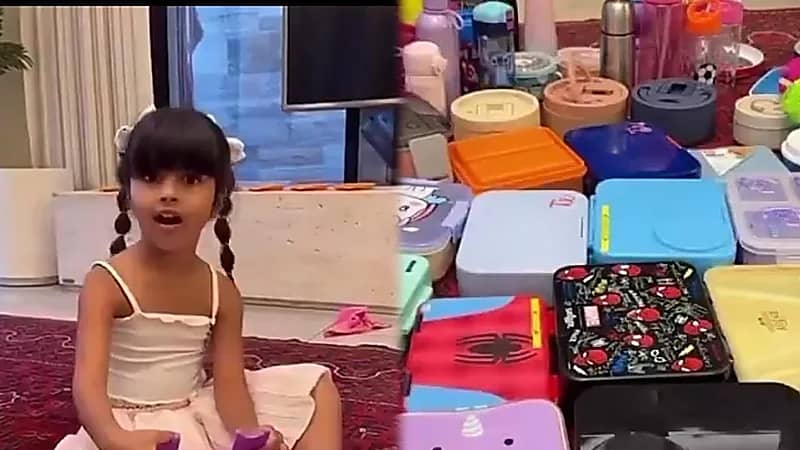 مقطع طريف يجمع سارة الودعاني بابنتها سكرة