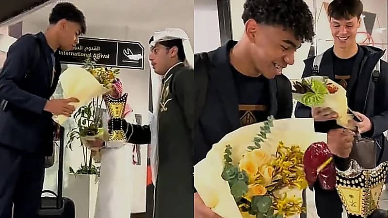 ردة فعل طريفة من لاعب برشلونة مع البخور .. فيديو