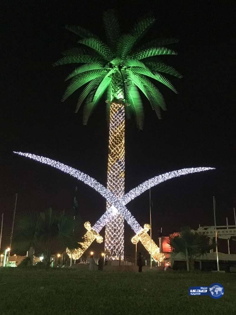 بالصور..الباحة تستعد لليوم الوطنى بأكثر من ٦ آلاف علم و٢٥٠٠ لوحة