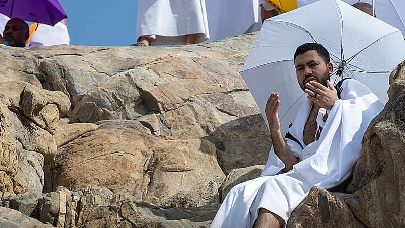 مشعر عرفات يسجل أعلى درجة حرارة بالمشاعر المقدسة