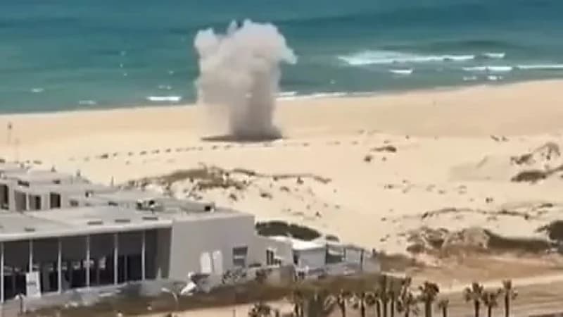 شاهد.. سقوط صاروخ أطلقته كتائب القسام على ميناء أسدود الإسرائيلي