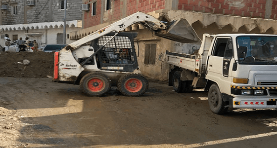 أمانة العاصمة المقدسة تزيل 1700 طن من مخلفات الأمطار