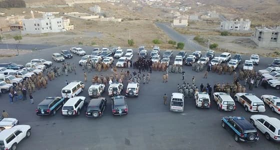 بالصور.. " القرزعي " يتابع " وطن بلا مخالف " بالقرى المجاورة لأبها