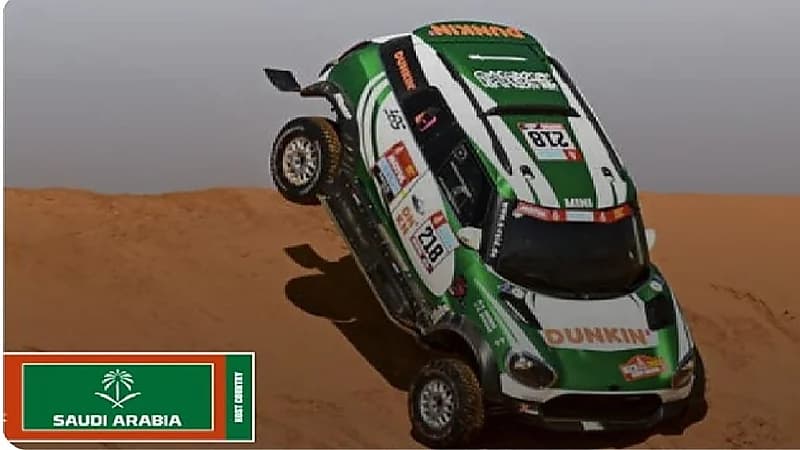 ياسر السعيدان يتعرض لحادث فى رالي داكار