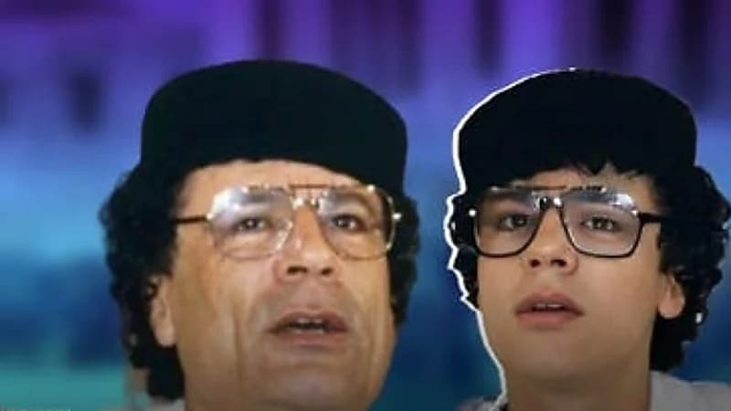 شبه غريب بين القذافي وفتى يُزعم أنه حفيده