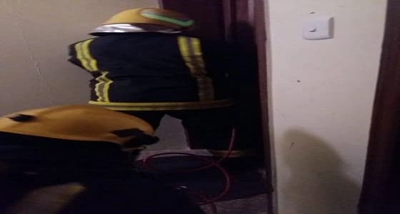 إصابة امرأة وطفلها إثر اندلاع حريق في شقة بالمجاردة