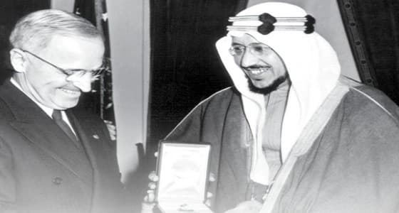 صورة نادرة للملك سعود بالولايات المتحدة الأمريكية