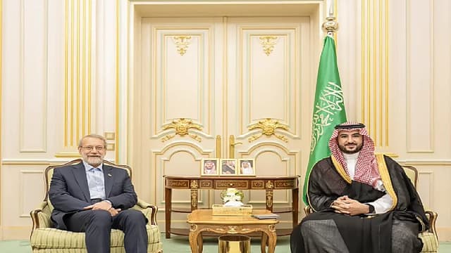 وزير الدفاع يبحث تطورات الأوضاع الإقليمية مع علي لاريجاني