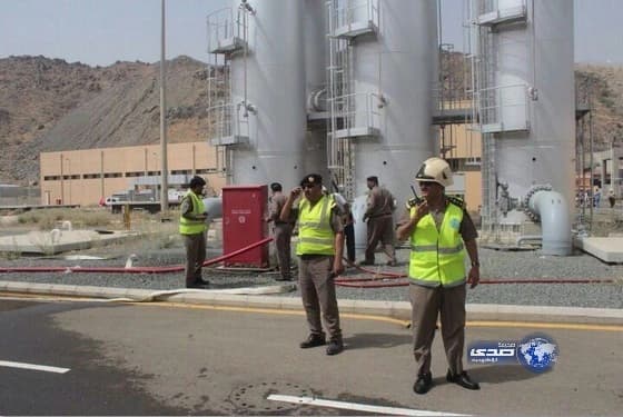 "مدني مكة"ينفذ خطة إخلاء داخل محطة الشعيبة للمياة (صور)‎