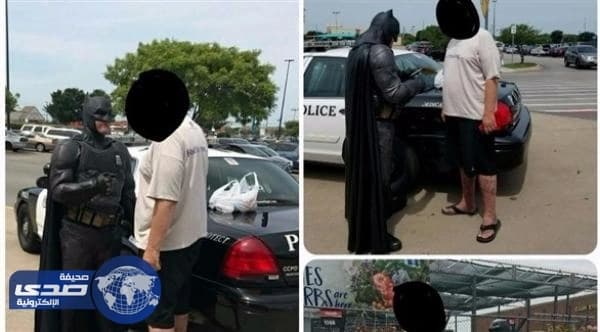 باتمان يلقي القبض على لص في مركز تجاري