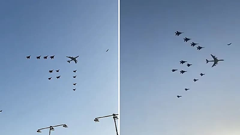 صقور الجو يستعرضون فوق حلبة كورنيش جدة .. فيديو