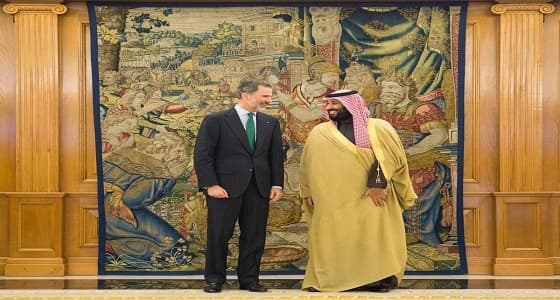 نص برقية ولي العهد إلى ملك إسبانيا