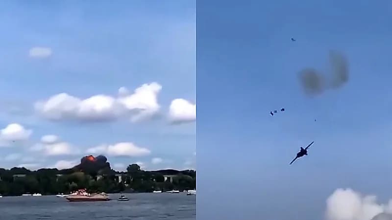 تحطم مقاتلة MiG-23 أثناء عرض جوي في ولاية ميشيغان .. فيديو