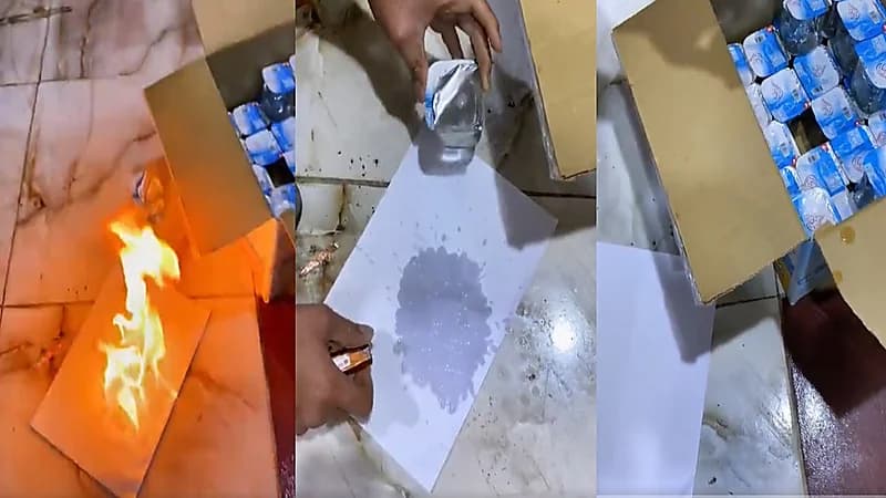 فيديو.."الملالي" يصدر ماء سام قابل للاشتعال إلى العراق