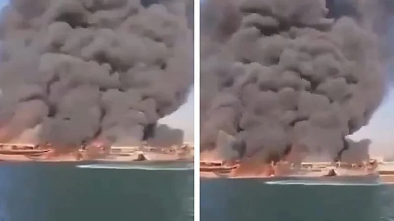 اندلاع حريق في قاعدة للحرس الثوري الإيراني .. فيديو