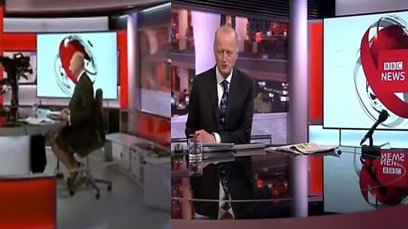 فيديو.. مذيع "BBC " يقدم نشرة الأخبار بـ"الشورت"