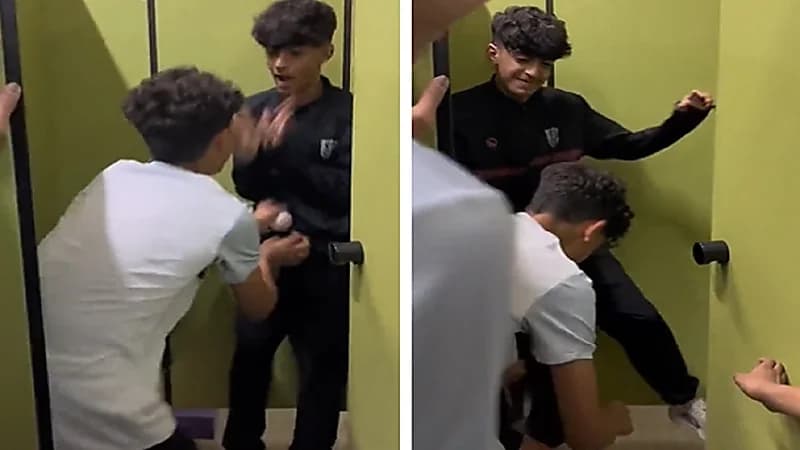 ابن رونالدو يمازح أصدقائه .. فيديو