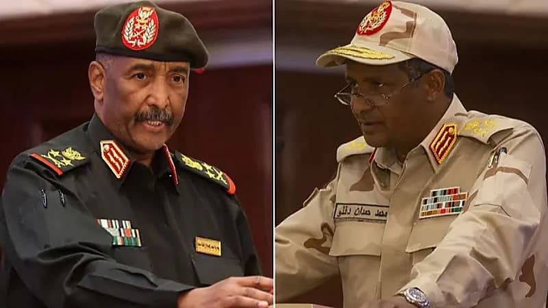 البرهان يعفي حميدتي من منصبه بمجلس السيادة ويكلّف مالك عقار بدلاً منه