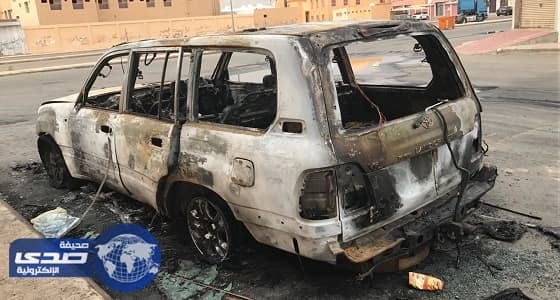 شبهة جنائية وراء حريق مركبة بحي المروج بتبوك