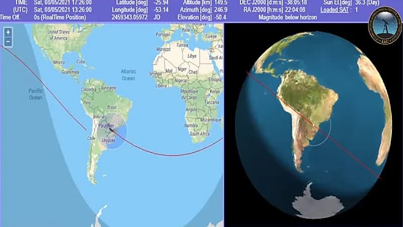 بث مباشر للصاروخ الصيني التائه في الفضاء وموعد سقوطه