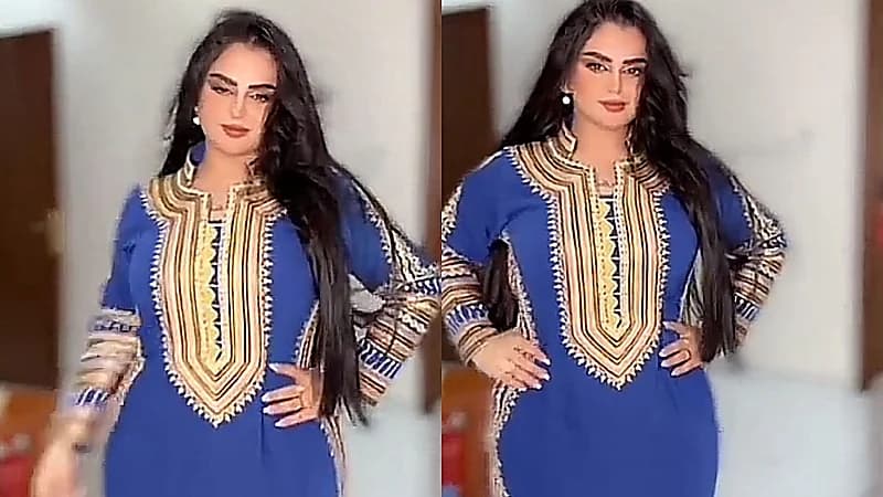 ميعاد العسيري تتفاعل على الأنغام بفستان على الطراز الجنوبي .. فيديو