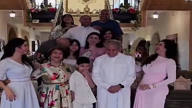 لجين عمران تشارك موقفًا طريفًا مع عائلتها في صباح العيد.. فيديو