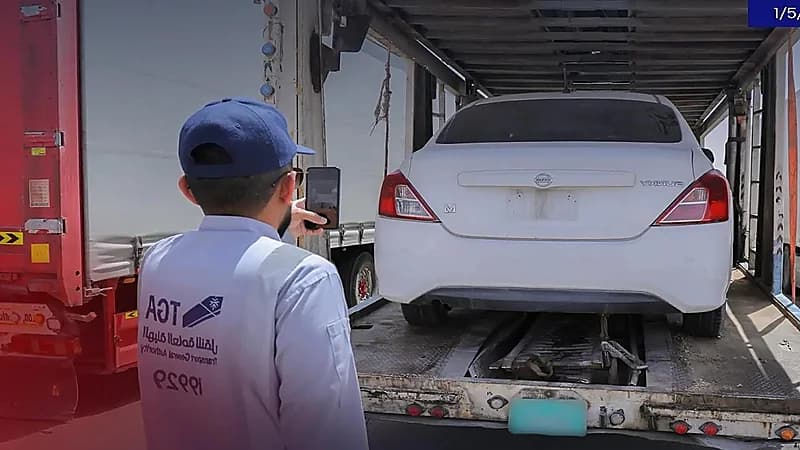 هيئة النقل توقف 8 شاحنات أجنبية لممارستها نقل البضائع بطريقة غير نظامية