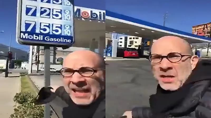 بالفيديو.. أمريكي يشكو من الارتفاع الجنوني لأسعار البنزين