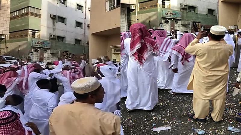 بالفيديو.. الاحتفال بالعيد في أحد الأحياء على طريقة جمهور الاتحاد